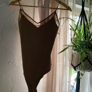 cami body suit with mesh detail